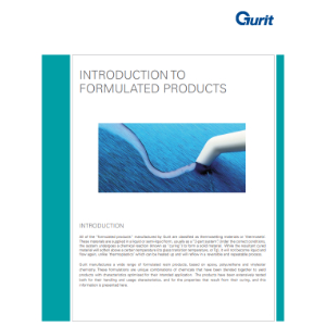 Front Cover of Gurit Formulated Introduction Brochure